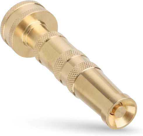 Brass Garden Water Hose Nozzle High Pressure Watering 3/4" NH With 3 Rubber Washers (Pack of 1)...
