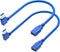 USB 3.0 Extension Cable 1FT 2 Pack 90 Degree Left & Right Angle USB Adapter Male to Female Short USB3 Cables Up & Down for Laptop TV USB Disk Mous...