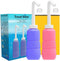 Upside Down Peri Bottle for Postpartum Care, Portable Bidet Bottle with Travel Bag, Handheld Perineal Sprayer,Reusable Douche Bottle for Women,Men...