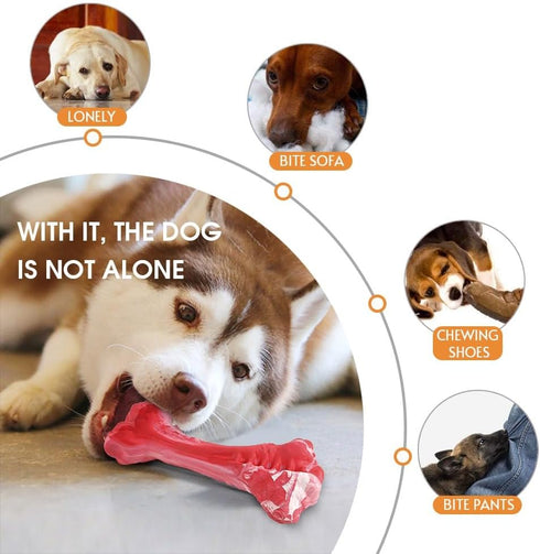 FurFavor Premium Dental Dog Chew Bone for Aggressive Chewers, Large Durable Dog Chew Toys, Long-Lasting, Dental Health Support...