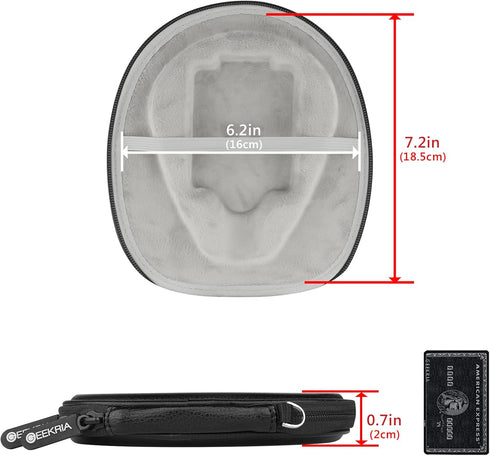 Geekria Shield Case Compatible with Sony, LG, Jabra, Bluenin, Avantree, FKANT, COULAX Headphones, Replacement Protective Hard Shell Travel Carryin...