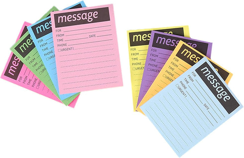 8 Colors While You Were Out One-Sided Note Pads,Sticky Note Pads,Message Pads for Work Call,Home Office School Supplies...