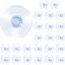 24Pcs Small Suction Cups,Glass Suction Cups 40Mm Clear PVC Rubber Window Suction Cups without Hooks,for Home Kitchen and Bathroom Windows Glass Do...