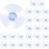 24Pcs Small Suction Cups,Glass Suction Cups 40Mm Clear PVC Rubber Window Suction Cups without Hooks,for Home Kitchen and Bathroom Windows Glass Do...