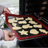 2 Pcs Silicone Mat, Microperforated Fiberglass Silicone Mat Odourless Baking Pan Mat Strong Heat Resistance Oven or Pan Liner Baking Pastry Tool...