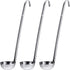 meekoo 3 Pieces Stainless Steel Ladle Soup Handle Ladle with Pouring Rim for Kitchen Cooking Soup Sauce(1 oz)...