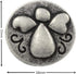 Bezelry 12 Pieces Baby Angel Oval Antique Silver Color Metal Shank Buttons. 18mm X 15mm...