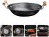 Small Iron Pot Camping Cooking Pot Stainless Steel Wok Kitchen Metal Pot Stainless Steel Pot Dry Pot Cooking Tool Wok for Stove Dual Handle Wok St...