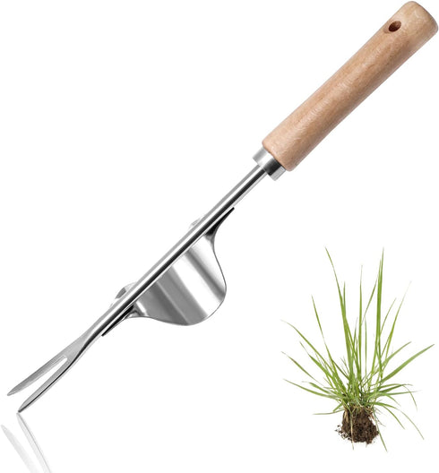 Garden Weeding Tool Stainless Steel Weed Puller Tool Removal Weed Puller Yard Gardening Lawn Tool for Sidewalk Patio Wall Crevice...