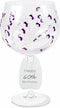 Pavilion Gift Company Pavilion-Purple Sprout-24 Oz Wine Removable Happy 60th Bir Hand Decorated Glass, 24 oz...