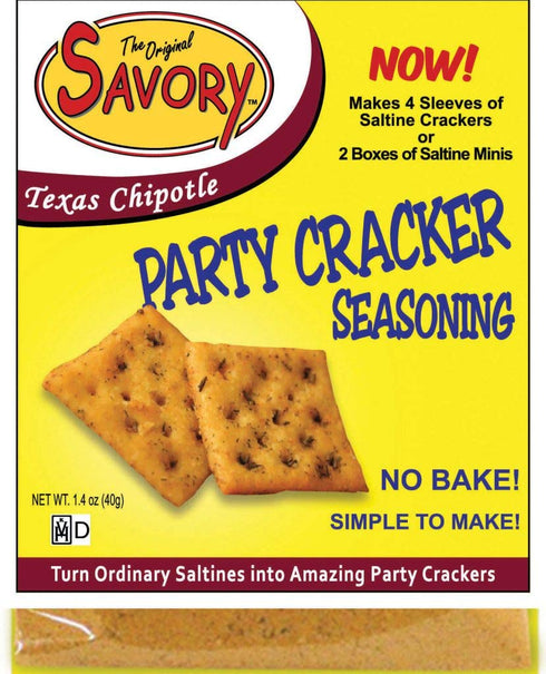 Savory Saltine Seasoning, 1.4 Ounce, Texas Chipotle, 4 Pack...