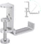 all aluminum foldable headphone holder for desk, headphone hook for desk,backpack hook for desk,space save universal headphone stand for gaming PC...