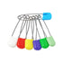 50 Pcs Diaper Pins, Plastic Head Safety Pin with Safe Locking Closures (Colorful)...