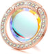 Glitter Bling Bling Phone Ring Holder,Sparkle Phone Ring Grip Artificial Stand with Flat Diamond,Flat Rhinestone Cell Finger Ring for Phones,Pad(R...