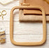Nurge Beige Medium (No:3) Plastic Square Embroidery Hoop, Cross Stitch Hoops, Punch Needle Hoop , DIY Craft Sewing,ABS Plastic Embroidery Hoops...