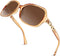 FEISEDY Vintage Square Polarized Sunglasses for Women UV400 Travel Driving Fashion Arcuate Sunglasses B2526...