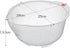 Plastic Japanese Rice Washing Bowl with Side and Bottom Drainers...