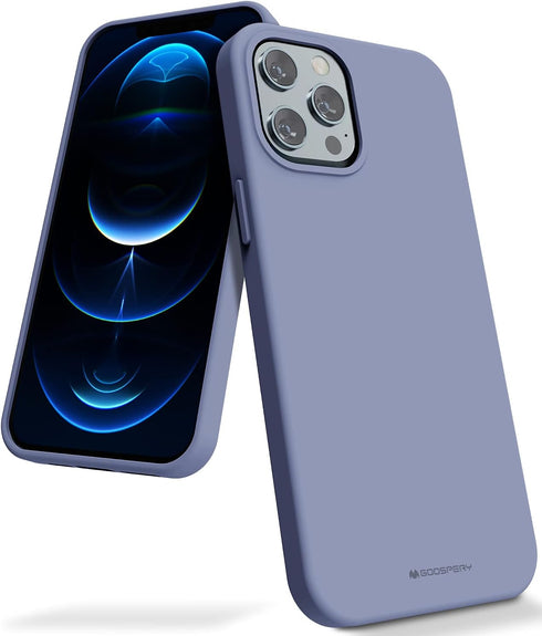 GOOSPERY Liquid Silicone Case for iPhone 12 Pro Max Case (6.7 inches) Silky-Soft Touch Full Body Protection Shockproof Cover Case with Soft Microf...