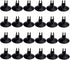 AQUANEAT Aquarium Suction Cups, for Fish Tank Airline Tubing, with Clips 1/4" Dia, 24pcs (Black)...