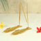 Fish Shaped Gold Plated Incense Holder/Burner Pair in Metal Home Decor Accessories...