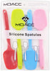 Silicone Spatulas, 10.6 inch Rubber Spoon Spatula Heat Resistant One Piece Design Seamless Non-Stick Spoonulas Flexible Scrapers Baking Mixing Too...