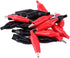 20pcs 28MM Metal Clip, Crocodile Electrical Clamp for Testing Probe Meter Black&Red PVC Sleeve Material (20 PCS)...