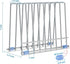 IDEATECH Bags Rack, Drying Rack for Bags, Stainless Stand, File Organizer Desktop Storage Book Shelf, Kitchen Storage & Organization (Silver)...
