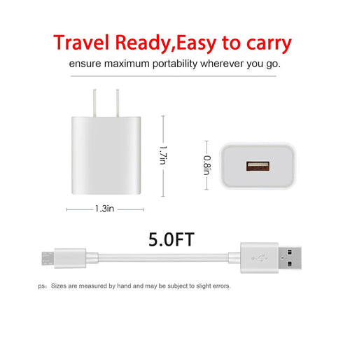 5FT Charging Power Cable Cord 9V for Arlo Pro Pro2, Arlo Q,Arlo GO, Essential Spotlight XL/XL 2nd, Wyze Cam Pan v3 v2,Netvue,Blink,Yi Home Camera,...