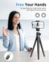 UBeesize Camera Tripod with Remote, Flexible Tripod Stand with Phone Holder and Action Camera Mount Adapter for iPhone Samsung Cellphones, Canon N...