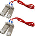 2 Pack Electric Fence Tape Connector, Polytape to Polytape Connector, Polytape to Energizer Connector, with 90 cm Wire (to Polytape)...