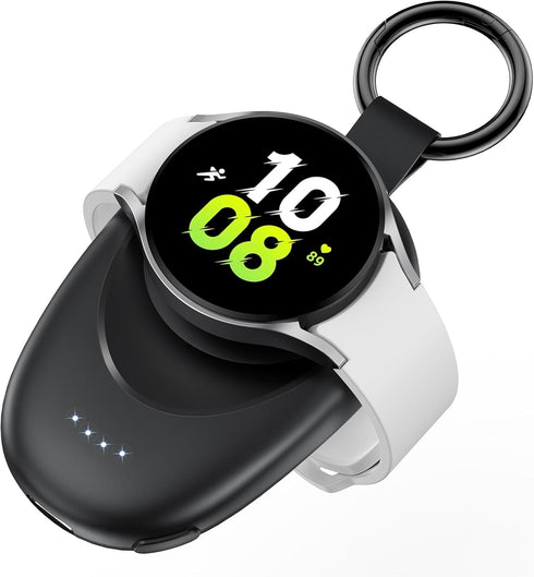 for Samsung Watch Charger, 1400mAh Fast Charging Galaxy Watch Charger Portable Wireless Power Bank, Magnetic Travel Car Keychain Charger for Galax...