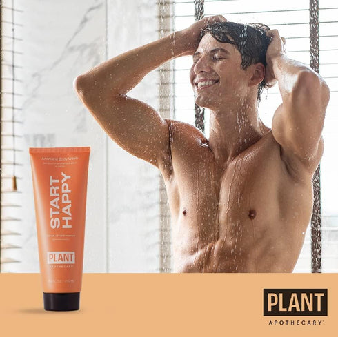 Natural Moisturizing Body Wash Start Happy 8.4oz Citrus Aromatherapy Body Wash for Women and Men with Bergamot and Vitamin C...