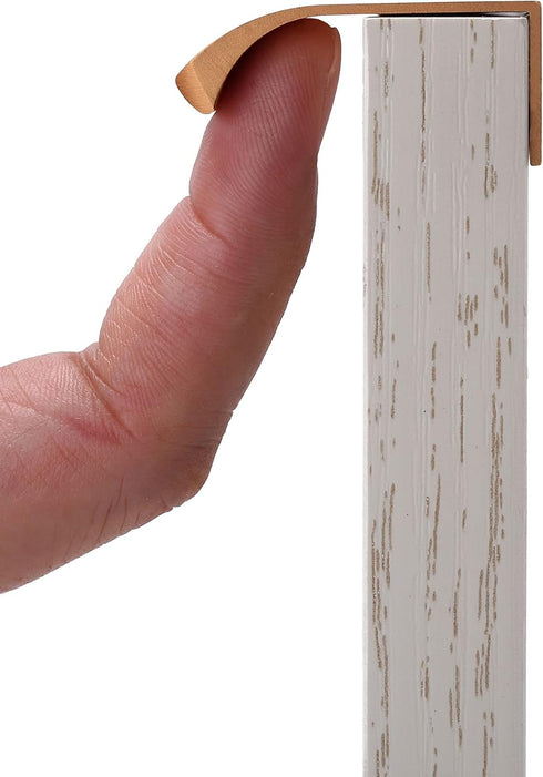 10PCS Mount Finger Edge Pull Handles Gold Aluminum Hidden Concealed Tab Pulls for Home Kitchen Door Drawer Cabinet Knobs Wardrobe, 80mm/3.2"...