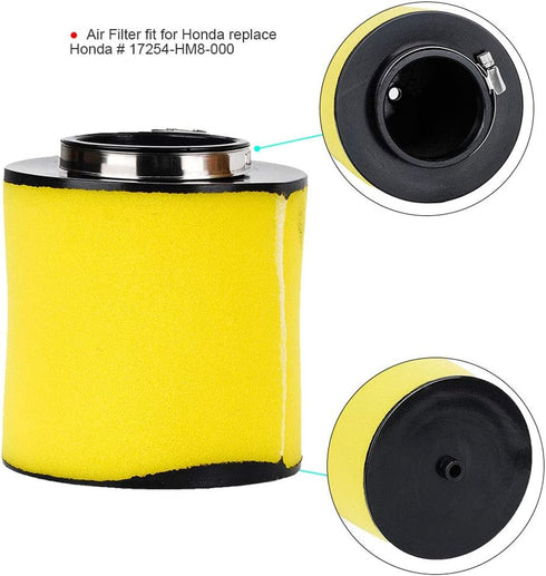 HIFROM Element Air Filter Cleaner Replacement for Honda ATV TRX250 TRX250TE Recon TRX250EX TRX250X RECON 250 17254-HM8-000...