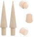 ABOOFAN 4 pcs Krumkake Waffle Cones Shape Cream Maker Shop Kitchen Craft Molds Home Baking Wood DIY Mold Cake Croissant Portable Er Cone Pastry fo...