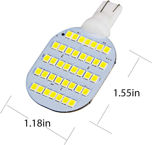 Super Bright T10 921 922 912 LED Bulbs for 12V RV Ceiling Dome Light RV Interior Lighting Trailer Camper, White 600 Lumens (Pack of 20)...