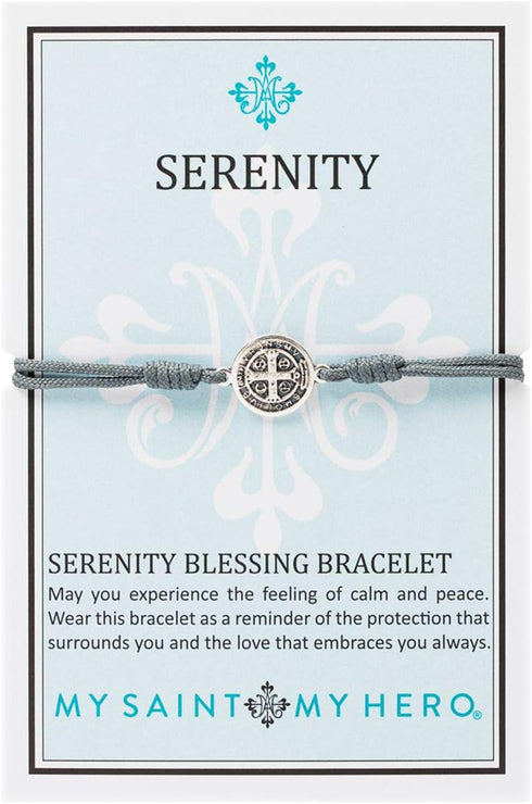 My Saint My Hero Serenity Blessing Bracelet - Slate/Silver...