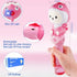 Cute Bubble Wand Machine for Kids,Automatic Electric Cartoon Musical Light USB Rechargeable Bubble Maker with 2 Bubble Solutions for Outdoor,Bubbl...