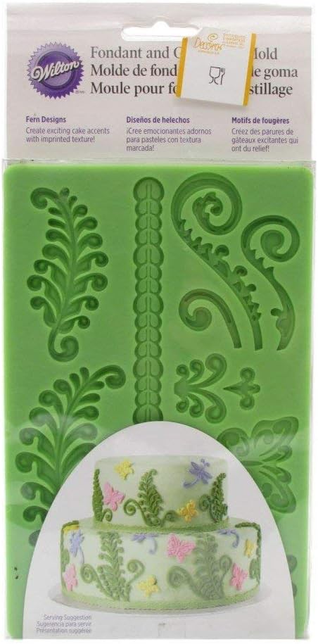 Wilton Fondant and Gum Paste Silicone Mold, Ferns...