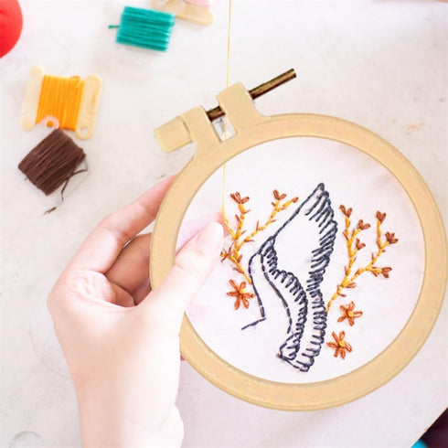 FREEBLOSS 4 Set 3.7'' Small Embroidery Kit with Cactus Patterns and Detailed Instructions, Embroidery Starter Kit for Beginners Cross Stitch Kits ...