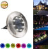 Solar Power Waterproof Stainless Steel Landscape 6 Color Changing LED Light Garden Light Pathway Light for Outdoor Lighting Auto On/Off...