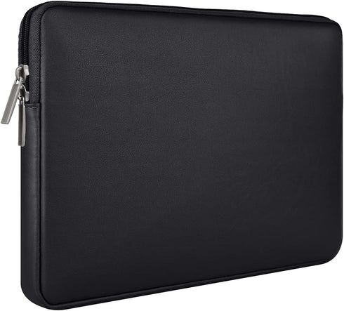RAINYEAR 13 Inch Laptop Sleeve Soft PU Leather Case Water Resistant Padded Cover Bag Compatible with 2021 2022 MacBook 13.6" M2 A2681 13.3" A2338 ...