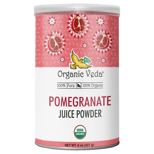 Organic Veda Pomegranate Juice Powder - Pomegranate Extract Rich in Vitamin C, Folate & Potassium - Concentrate for Salad, Yogurt, Ice Cream - Veg...