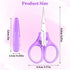 3.4 Inch Craft Scissors, 2 Pcs All Purpose Scissors Scrapbooking Scissors Straight Cutting Mini Scissors with Protective Cover for Embroidery Quil...