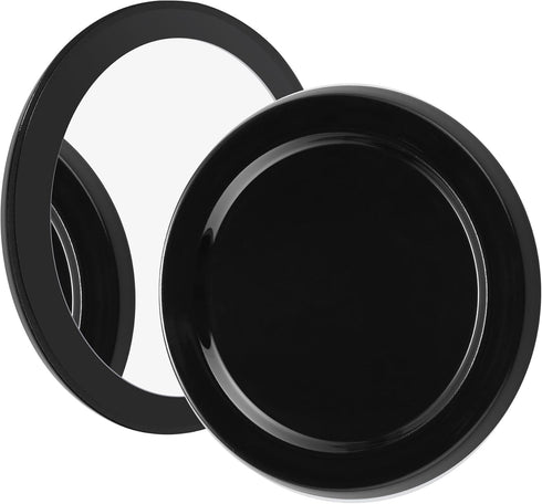 metisinno Magnetic Base Mirror Compatible with PopSocket Phone Grips and iPhone MagSafe Cases, Compact Makeup Mirror, Obsidian Black...