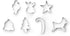 Fox Run Christmas Cookie Cutter Set, 7-Piece, Metallic...