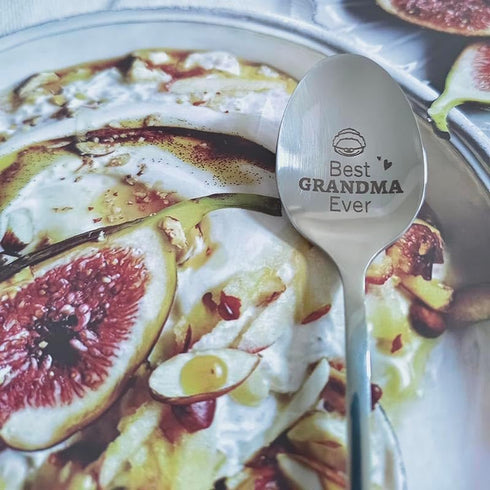Gifts for Grandma from Granddaughter Grandson Best Grandma Ever Spoon for Grandma Grandmother Christmas Mothers Day Gift for Grandma Granny Coffee...