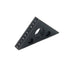 T Tulead Carpenter Square Triangle Ruler Aluminum Alloy Woodworking Ruler 45 Degree Woodworking Square Measurement Tool Black...