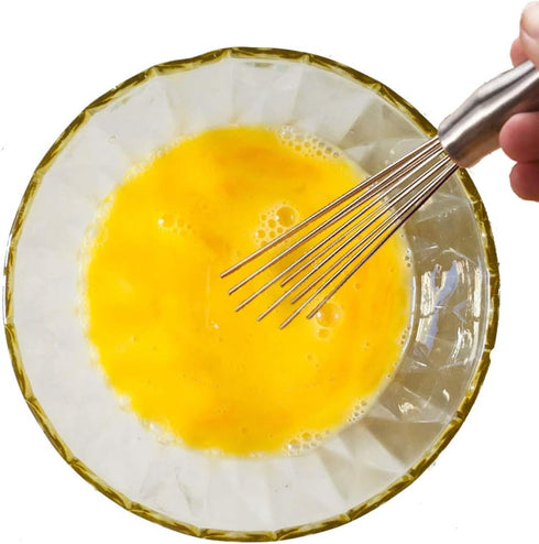 Egg Whisks 12 INCH Stainless Steel Ball Whisk Egg Beater Manual Mixer for Sauces Cream egg...