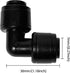 30 Pack Quick Connect 1/4" Drip Irrigation Elbow Coupling Connectors, Universal 90 Degrees Elbow Fitting for 1/4 Inch Irrigation Tubing, Leak Free...